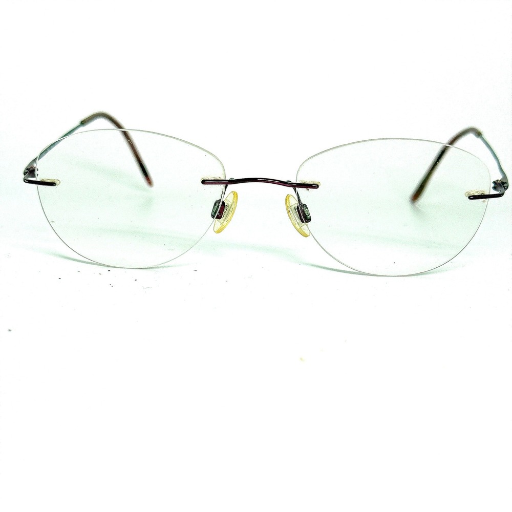 Charmant CH8600E WI Rimless Beta Titanium Eyeglasses Frames 99-19-140 Burgundy